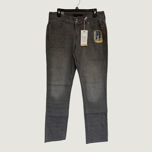 Levi's New Women's Size 12 32X31 Gray Denim Slender Straight Leg 526 Jeans